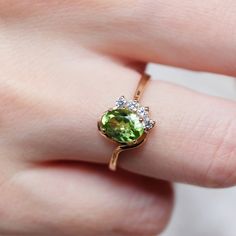 Peridot Ring Engagement, Big Gift Boxes, Peridot Engagement Rings, Green Gemstone Ring, Unboxing Experience, Thank U So Much, August Birthstone, Big Gifts, Small Jewelry Box