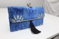 Handmade Velvet Rectangular Bags, Handmade Velvet Evening Bag As Gift, Handmade Velvet Clutch As Gift, Handmade Rectangular Velvet Bag, Handmade Velvet Clutch As A Gift, Handmade Rectangular Velvet Bags, Handmade Rectangular Velvet Clutch, Moroccan Floor Pillows, Ikat Bag