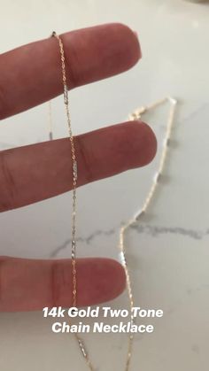 #twotonechain #14kgold #goldjewelry #statementjewelry #daintyjewelry Delicate Necklace, Dainty Jewelry, Statement Jewelry, Layered Necklaces, Two Tone, Gold Jewelry, Chain Necklace, Gold Necklace, Chain