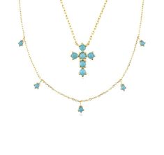 925 Sterling Silver Gold Turquoise Zircon Charm Cross Choker Necklace Long Chain Luxury Jewelry For 2021 Wedding Gift The perfect accessory to bring an edge to any outfit. Goes exceptionally well with almost anything. Trendy, classy and traditional cross pendants. Perfect to stack with our other delicate pieces. Perfect as wedding or anniversary gift or as a love token! Made of 18k gold plated sterling Silver - made to last. MATERIAL * 18k gold plated on * 100% Sterling Silver * Non-Fading and N Cross Choker Necklace, Cross Choker, Necklace Long, Long Chain, Kuala Lumpur, Gold Plated Sterling Silver, Luxury Jewelry, Cross Pendant, Long Necklace