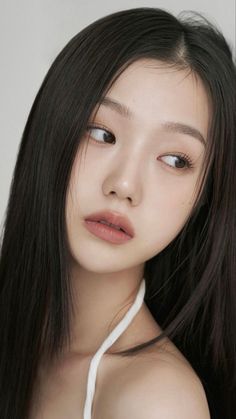 Japanese Faceclaims Female, Korean Eyebrows Shaping, Cool Tone Makeup Korean, Korean Eyebrows, Straight Nose, How To Draw Eyebrows, Korean Face, Fresh Makeup, Aesthetic Korean