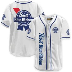 Pabst Blue Ribbon White Baseball Jersey, Pabst Blue Ribbon Jersey Shirt, Pabst Blue Ribbon gift, Pabst Blue Ribbon apparel, Pabst Blue Ribbon shirt, jersey shirt mens, Summer gifts, Pabst Blue Ribbon merchandise, Basic Baseball Jersey, Summer Baseball Jersey, team baseball jerseys Blue Letter Print Baseball Jersey For Sports, Blue Sporty Baseball Jersey For Game Day, Blue Sporty Baseball Jersey For Team Events, Sporty Blue Baseball Jersey For Game Day, Blue Baseball Jersey With Team Name For Sports, Blue Baseball Jersey With Team Logo For Sports, Blue Sports Fan Baseball Jersey For Sports Season, Sporty Blue Baseball Jersey With Team Logo, Fitted Blue Jersey For Sports Season