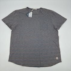 Elevate Your Summer Wardrobe With This Nwt Marine Layer Marge T-Shirt In Size M/L. The Blue And Red Striped Pattern Adds A Festive Touch To The Shirt, Making It Perfect For The Upcoming Holiday Season. The Shirt Features A Pocket For Added Convenience And Is Made With High-Quality Materials To Ensure Long-Lasting Wear. Whether You're Heading Out On A Casual Day Or Attending A Summer Event, This T-Shirt Is A Great Choice For Any Occasion. Msr $48 Make Sure To Take A Look At All Photos For Sizing Casual Striped Tops With Pockets, Casual Crew Neck Shirt With Pockets, Casual Striped Crew Neck Shirt, Casual Crew Neck Shirt, Shirt Making, Marine Layer, Layered Shirts, Stripe Tee, Summer Events