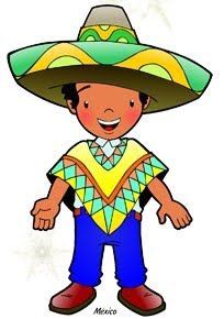 a mexican boy wearing a sombrero and smiling