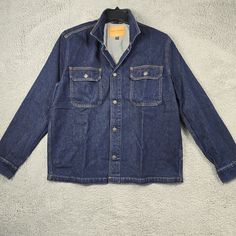 LUCKY BRAND DENIM SHIRT JACKET SIZE XLARGE Wear This 100% SOFT COTTON DARK WASH SHIRT JACKET Over a T-shirt  LIGHTWEIGHT  Buttoned Upper Pockets NEW WITH TAGS  >>> Fast Shipping!ALL RETURNED ITEMS MUST IN NEW CONDITION WITH TAGS ATTACHED Long Sleeve Denim Jacket With Pockets For Outdoor, Casual Dark Wash Outerwear For Outdoor, Casual Denim Blue Jacket For Outdoor, Outdoor Long Sleeve Denim Jacket With Button Closure, Long Sleeve Denim Jacket With Button Closure For Outdoor, Classic Outdoor Denim Jacket With Pockets, Classic Denim Jacket For Outdoors, Casual Denim Jacket With Pockets For Outdoors, Blue Collared Denim Jacket With Pockets