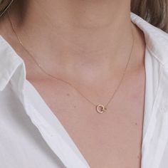 Diamond Wilshire Necklace – gorjana Diamond Infinity Necklace, White Aura, Interlocking Circle Necklace, Necklace Infinity, Gorjana Jewelry, Black Labradorite, Yellow Opal, Orange Agate, Natural Weave