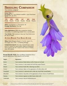 Magical Plants, Dnd Crafts, Dnd Races, Dungeons And Dragons Classes, D D Monsters