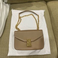 Beautiful Tan Color. Bought It On Rebag Thinking I Would Use It A Lot More Than I Do! Luxury Cream Bags With Gold-tone Hardware, Celine Ava Bag Brown, Luxury Light Brown Shoulder Bag With Gold-tone Hardware, Celine Bags, Tan Color, Bag Lady, Cream, Color