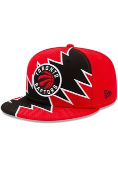 Wear your Raptors style with pride in this Toronto Raptors New Era Red ASG Tear 9FIFTY Snapback Hat! This Toronto Snapback Hat features a front embroidered team logo on a 2021 NBA All-Star Game specific design. Go Raptors! New Era NBA All-Star Game Tear 9FIFTY, Front embroidered team logo, Front crown and visor "tear" design in team colors, Flat visor that can be curved, Adjustable snap closure, Official NBA 2021 All-Star Game design, Polyester, Wipe clean with cloth or cleaning kit, 4 Adjustable Snapback Hat With Curved Visor For Fan Gear, Snapback Trucker Hat With Team Logo, Sports Fan Snapback Hat With Curved Brim For Streetwear, Curved Brim Snapback Hat With Team Logo, Sporty Snapback Hat With Visor For Fan Merchandise, Sporty Snapback Hat Visor For Fans, Sporty Snapback Visor Hat For Fans, Flat Brim Snapback Hat For Sports Fans, Team-colored Snapback Hat With Curved Brim