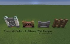 the four different types of minecraft buildings