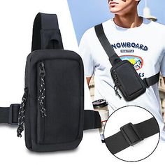 Premium Quality Men Chest Bag Outdoor Travel Sport Shoulder Pack Crossbody Sling Backpack Oxford, mens bags Shoulder Chest Bag For Outdoor Activities, Casual Rectangular Chest Bag, Multifunctional Shoulder Chest Bag For Mobile Phone, Multifunctional Chest Bag With Mobile Phone Pocket, Multifunctional Chest Bag With Mobile Phone Holder, Multifunctional Chest Bag With Pockets For School, Multifunctional Chest Shoulder Bag With Cell Phone Pocket, Multifunctional School Chest Bag With Pockets, Crossbody Chest Bag With Cell Phone Pocket For Outdoor