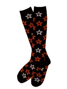 Womens Black With Orange Stars Knee Socks Long Halloween Sock These fun black knee socks are covered in bright orange and white stars. Size:  Womens One Size Fits Most Cozy warm Materials:  97% Polyester, 2% Spandex, 1% Rubber Perfect for Halloween or everyday wear! Payment We accept PayPal as our payment method. Immediate payment is required. If you have any questions about payment, please feel free to contact our customer support team. Return Policy We have a no hassle return policy If you are Black Knee Socks, Goth Socks, Girls Long Socks, Sun Cake, Aesthetic Socks, Halloween Socks, Sock Outfits, Unique Fall, Black Knees