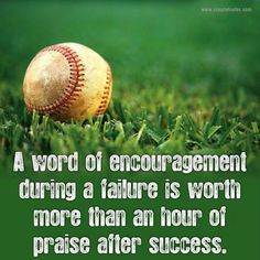 A Word Of Encouragement   I love this:  build people up instead of tearing them down.  It is amazing how powerful it is to be positive! Baseball Ideas, Conscious Discipline, Baseball Quotes, John Maxwell, Life Quotes Love, Sports Quotes, E Card, Quotable Quotes, A Quote