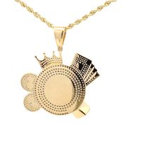 Diamond Roulette Pendant Available With These Specifications: Metal: 10K Gold Color: Yellow, White Weight: 8.61 Grams Stones: Natural Diamonds Clarity: I Color: G-H Shape: Round CTW: 1.87 Diamond Clarity, 10k Gold, Yellow White, Natural Diamonds, Gold Color, Diamonds, Stone, Pendant, Yellow