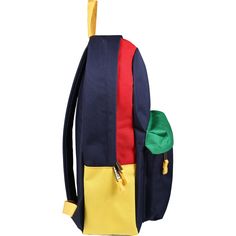 Color: Multicolor Colorblock backpack with adjustable lightly padded shoulder straps, closure with zip, frontal zipped pocket and inside pocket for laptop; it is embellished with iconic Bear embroideried on the frontal pocket. Size 38 x 45 x 11 cm. 100% Cotton. Machine wash at 30°C. Colorblock Backpack, Designer Ralph Lauren, Ralph Lauren Bags, Ralph Lauren Kids, Kenzo Kids, Prada Leather, Boys Accessories, Stella Mccartney Kids, Kids Backpacks