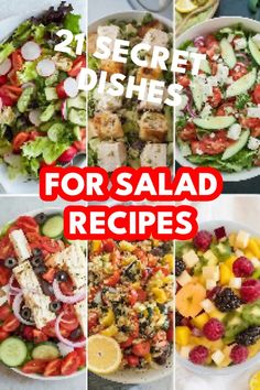 A photo of a Salad Recipes Salads Recipes For Dinner, Salads For Parties, Best Salad, Fresh Salad Recipes, Fresh Salad, Best Salad Recipes, Light Lunch, Chopped Salad, Greek Salad