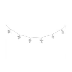 a white string with small lights hanging from it