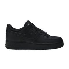 Find NIKE Wmns Air Force 1 '07 on Editorialist. This women’s Air Force 1 Low 07 showcases a classic Triple Black colorway on a full leather build. The upper sports classic AF1 detailing, including a lace jewel, a Nike branded heel tab and perforations at the toe box and quarter panel. The matching black foam midsole houses encapsulated Air cushioning, while the rubber outsole provides traction. Nike Air Force 1 Urban Streetwear With Rubber Sole, Nike Air Force 1 Urban Style For Streetwear, Nike Air Force 1 With Rubber Sole For Streetwear, Classic Nike Air Force 1 With Rubber Sole, Classic Nike Air Force 1 With Cushioned Footbed, Classic Nike Air Force 1 Low-top For Streetwear, Classic Nike Air Force 1 High-top Leather, Classic High-top Leather Nike Air Force 1, Classic Leather High-top Nike Air Force 1