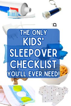 the only kids's sleepover checklist you'll ever need to have