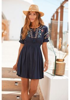 Short Sleeve Dress With Tassels For Vacation, Casual Short Sleeve Dress With Tassel Ties, Bohemian Short Sleeve Dresses With Tassel Ties, Bohemian Dresses With Tassel Ties And Short Sleeves, Summer Short Sleeve Dresses With Back Tassel Tie-up, Summer Dress With Back Tassel Tie-up And Short Sleeves, Summer Dresses With Back Tassel Tie-up And Short Sleeves, Spring Short Sleeve Dress With Back Tassel Tie-up, Bohemian Short Sleeve Dress With Back Tassel Tie-up