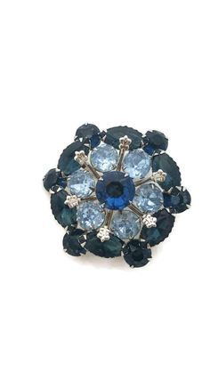 Vintage Rhinestone Brooch Something Blue and Something Old Crystal Jewelry Bridal Brooch Bridal Shower Gift Wedding Jewelry by WhyWeLoveThePast on Etsy Blue Crystal Brooch Jewelry, Blue Crystal Jewelry Brooch, Blue Crystal Jewelry With Brooch Detail, Blue Brooch For Wedding Jewelry, Blue Wedding Brooch Jewelry, Blue Costume Jewelry Brooch For Wedding, Blue Crystal Brooches With Rhinestones, Vintage Blue Brooches With Rhinestones, Costume Jewelry Blue Brooches With Rhinestones