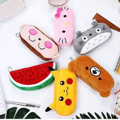 Kawaii Plush Pencil Case - Kuru Store #pencilcase #jualperalatansekolah #jualtempatpensil #stationery #bajuraya #unicorn #totebag #smiggleori #smigglemurah #posmiggle #hellokitty #kidsstuff #smiggleindonesia #jualsmiggle #tempatpensil #smiggle #stationary #smigglebag #pouch #convogift #hadiahharilahir #smigglejakarta #smiggleindo #readystocksmiggle #bagsmiggle #smigglereadystock #smiggler #smigglesing #tasanakmurah #kawaii Cute Pencil Case With Cute Design For School, Cute Kawaii Pencil Case For School, Kawaii Multicolor Pencil Shaped Pencil Case, Multicolor Portable Kawaii Pencil Case, Kawaii Multicolor Pencil Case For School, Cute Pencil Case For School, Smiggle Stationary, Cute Cartoon Anime, Cute Pencil Case