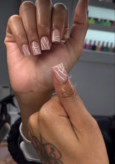 Nail Inspo Squoval Short, Overlay Nails Black Women, French Tip Nails Almond, Tip Nails Almond, Overlay Nails, Acrylic Toe Nails, Work Nails, Short Square Acrylic Nails, Dope Nail Designs