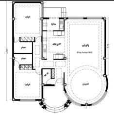 the floor plan for a house with an attached bathroom and living room, as well as a