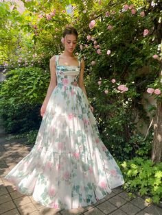 Rose Whispers Belle Gown | Teuta Matoshi Teuta Matoshi Dresses, Matoshi Dress, Belle Gown, Teuta Matoshi, Hot Prom Dress, Floral Gown, Prom Dress Inspiration, Custom Size Dresses, Stunning Gowns