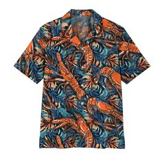 Hawaiian Shirt Description
: 
Every order is
hand-crafted
specifically for you.
Printed using a customized sublimation process to ensure
lasting, vibrant colors and quality
.
Item Material
: 30% Cotton, 70% Polyester. This is the best fabric material for 3D printing. Other fabric material can not be printed like this but printed as a decal.
Our Hawaiian Shirt will round your
flowery, summery look off nicely, underlines your fresh style
.
Many colors provided, suitable for all ages to wear. Goo Summer Printed T-shirt With Camp Collar, Casual Orange Shirt For Summer, Cotton Beachwear Shirt For Vacation, Orange Short Sleeve Shirt For Vacation, Casual Orange Short Sleeve Camp Shirt, Casual Green Camp Shirt For Vacation, Relaxed Fit Graphic Print Camp Shirt For Beach, Relaxed Fit Camp Shirt With Graphic Print For Beach, Beach Camp Shirt With Graphic Print And Relaxed Fit