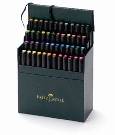 the faber castei display case is full of bottles