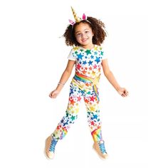 Hyde & Eek Toddler Rainbow Unicorn Costume 2-3T Jumpsuit Headpiece Halloween NEW Get your little one prancing around like the magical creature they are! Unicorn horn included for maximum rainbow power. • Unicorn horn headband • Rainbow star-patterned jumpsuit with attached star belt Size: Girls 2T-3T Condition: New With Tags I am always happy to combine shipping! If you are in the United States, you should get an accurate total by using the shopping cart for checkout. Outside of the US, please message for combined shipping. I am also happy to add local pickup. Please message me if you would like me to add it to the listing. Rainbow Unicorn Costume, Halloween Costume Jumpsuit, Unicorn Horn Headband, Rainbow Costumes, Unicorn Halloween Costume, Toddler Pictures, Costume Jumpsuit, Fairy Halloween Costumes, Rainbow Stars