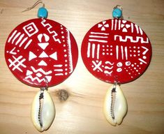 Mudcloth in Red Earrings Hand Painted Earrings Afrocentric | Etsy Mudcloth Pattern, Afrocentric Earrings, American Christmas, Wholesale Earrings, Hand Painted Earrings, African Earrings, Paper Earrings, Painted Earrings, Art Earrings