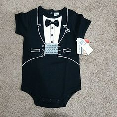 Nwt Baby Essentials Tuxedo Onesie New To Poshmark? Use My Code Newagain To Save $10: Https://Posh.Mk/Bihjkkbdlob Black Cotton Onesie For Spring, Spring Cotton Black Onesie, Spring Black Cotton Onesie, Fitted Black Onesie For Playtime, Black Summer Onesie For Playtime, Black Fitted Onesie For Playtime, Fitted Black Onesie For Playwear, Playful Fitted Black Onesie, Black Fitted Playful Onesie