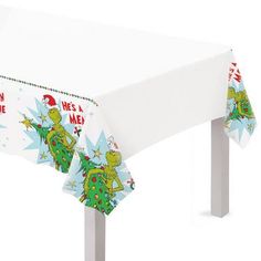 the grin stole me christmas table cover