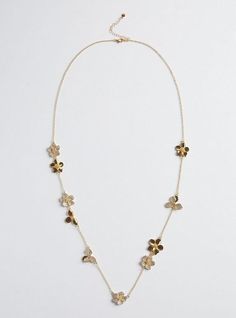 FIT Measures 34” long + 3” extender. . MATERIALS + CARE Base metal. Imported. DETAILS High shine finish. . Pave details. . Floral details. . The best plus size women's pave floral long necklace necklaces in gold. Torrid is your destination for the freshest spring and summer styles. New Street Style, Shoes For Leggings, Charm Necklaces, Summer Styles, Shopping Day, Bra And Panty Sets, Base Metal, Wedding Shop, Trending Accessories