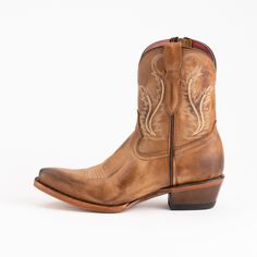 Good Golly, Miss Molly! Our new ankle zip boot combines classic Western style with fun fashion flare. Available in 5 bold color choices. Womens Brown Cowboy Boots, Cowgirl Ankle Boots, Lady Boots, Short Cowboy Boots, Ankle Cowboy Boots, Southern Life, Music Festival Fashion, Amazing Dresses, Coastal Cowgirl