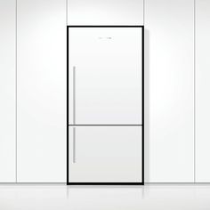 a white refrigerator freezer sitting inside of a kitchen