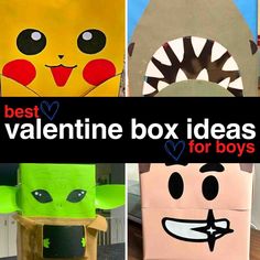 the best valentine box ideas for boys to make with their own hands and feet,