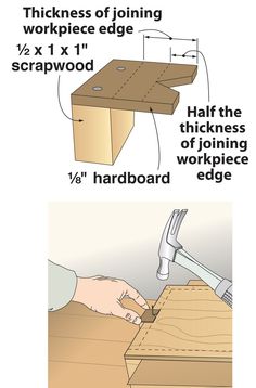 the instructions for how to make a woodworking table