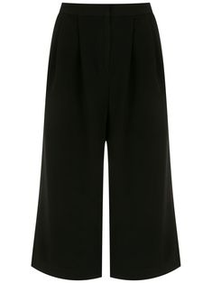 jet-black high-waisted two diagonal pockets to the sides pleat detailing below-knee length Knee Length Shorts, Linen Shorts, Cut Off Shorts, Shorts Black, Jet Black, Short Outfits, Bermuda Shorts, Womens Bottoms, White Shorts