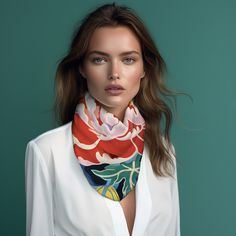 Step into the world of timeless elegance with our Peonies Silk Scarves Collection, where luxury meets versatility in a symphony of design. Each scarf in our collection is more than an accessory—it's a statement, a work of art that gracefully complements any ensemble with a polished, sophisticated flair. Pure Indulgence: Fashioned from 100% pure, super luxurious high-end silk habotai, our scarves are a touch of extravagance that you can drape around yourself, embodying comfort and luxury. Versati Multicolor Luxury Silk Scarf For Formal Occasions, Luxury Multicolor Silk Scarf For Formal Events, Luxury Multicolor Silk Scarf For Formal Occasions, Luxury Multicolor Silk Scarf For Spring, Classic Multicolor Silk Scarf For Formal Occasions, Luxury Multicolor Scarf For Spring, Multicolor Formal Scarves For Spring, Luxury Multicolor Silk Scarf For Summer, Elegant Red Scarves For Spring