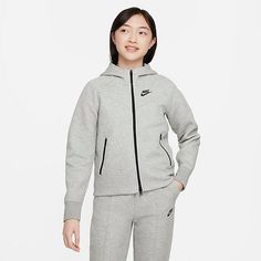 Tech Fleece Hoodie, Nike Sportswear Tech Fleece, Nikes Girl, Nike Tech Fleece, Nike Tech, Tech Fleece, Nike Kids, Hoodie Girl, Heather Black