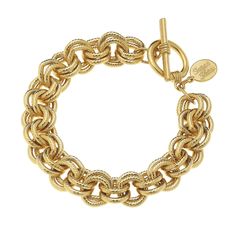 Susan Shaw Double Linked Chain Bracelet - Susan Shaw Jewelry Susan Shaw Jewelry, Susan Shaw, Gold Chain Bracelet, Link Chain Bracelet, Classic Bracelets, Handmade Jewelry Designs, Silver Chain Bracelet, Fall Accessories, Wardrobe Ideas