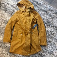 Mustard Color/ Nwt Casual Yellow Parka For Fall, Mustard Color, Mustard, Jackets & Coats, Jackets For Women, Women Shopping, Color