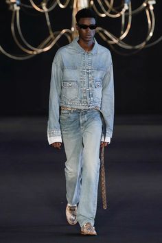 Men Jeans Trend 2023, Ss24 Trends, Denim Runway, Denim 2023, 2023 Menswear Fashion Show, Denim Men, Mens Fashion Editorial, Y2k Denim