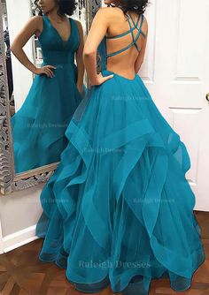 Silhouette: A-line,PrincessNeckline: V NeckSleeve: SleevelessWrap: NoBack Style: Crossed StrapsEmbellishment: PleatedFabric: TulleLength: Long/Floor-LengthFully Lined: YesBuilt-In Bra: YesBoning: Yes Layered Prom Dress, Navy Prom Dresses, Sweep Train Prom Dress, Dark Red Dresses, Pleated Gown, Red Dresses Classy, Floor Length Prom Dresses, Corset Dress Prom, Mermaid Bridesmaid Dresses