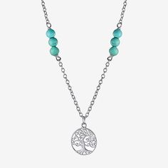 Bead Type: TurquoiseIncluded: 1 Necklace(s)Features: Nickel FreeJewelry Closure: Spring Ring ClaspLink Construction: SolidStone Cut: RoundStone Millimeter Measurement: 4 Mm LengthMetal Color: WhiteChain Length: 16 InchChain Width: 25.4 MillimetersChain Gauge: 025Extender Length: 2 InchPendant Length: 14.9mmPendant Width: 12.7mmMetal: Sterling SilverChain Construction: LinkCare: Wipe CleanStone Type: 6 Enhanced TurquoiseAuthenticity: Enhanced TurquoiseNecklace Type: Pendant NecklacesCountry of Or Turquoise Charm Necklaces With Round Beads As Gifts, Nickel-free Blue Turquoise Necklace With Round Beads, Turquoise Beaded Chain Necklace For Gift, Sterling Silver Necklace Pendants, Turquoise Blue, Turquoise Sterling Silver, Spring Rings, Sterling Silver Pendants, Jewellery And Watches