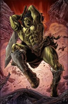 Skaar the Hulk's son. Wolverine Origins, Planet Hulk, Hulk Art, Hulk Comic, Hulk Marvel, Marvel Comic Universe, Marvel Vs Dc, Incredible Hulk, Marvel Vs