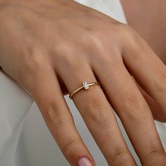 Solitaire Baguette Ring, 14k Gold Ring, Stone Ring, Gold Gift Ring, Natural Ring, Solitaire Ring, Engagement Ring, Gift for Her ITEM DETAILS ❆ All our jewelleries are handmade with Love and Care 💓 ❆ Material: 14K Gold. ❆ Gram: 1,19 gr ❆ Each item is made to order. Since all of our products are handmade, there may be -) 10% deviation in the specified weight. ❆ DO YOU LIKE THIS RING? You can get more information about it below but if you have any questions, just send a message. PACKAGING ❆ They a Emerald Ring In 14k Yellow Gold With Baguette Diamonds, Emerald Ring With Baguette Diamonds In 14k Yellow Gold, Minimalist Baguette Cut Diamond Promise Ring, Dainty Baguette Cut Yellow Gold Diamond Ring, Minimalist Emerald Cut Diamond Ring With Baguette Diamonds, Minimalist Baguette Cut Ring With Prong Setting, 14k Yellow Gold Baguette Ring, Minimalist Emerald-cut Baguette Diamond Ring, Minimalist 14k Gold Baguette Ring